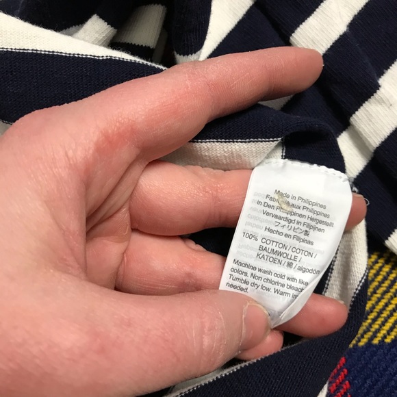 J Crew Striped Snap Neck Boat Pullover Sweater - Picture 7 of 8